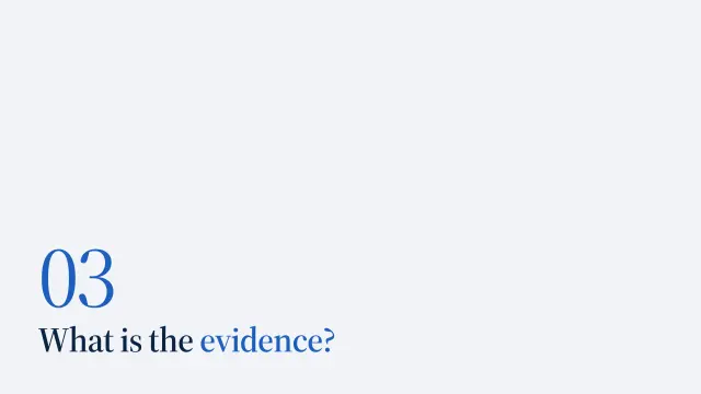 Atlas theme: Section — what is the evidence?