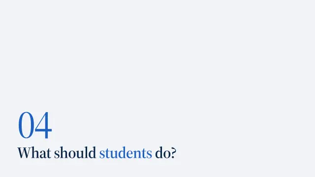 Atlas theme: Section — what should students do?