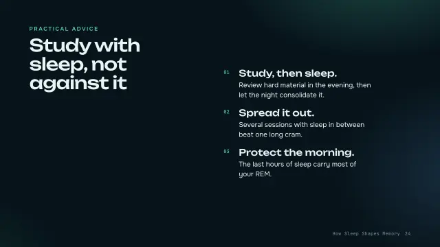 Aurora theme: List — study with sleep