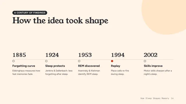 Bloom theme: Timeline — a century of findings