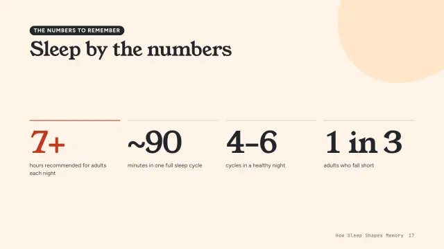 Bloom theme: Stats — sleep by the numbers