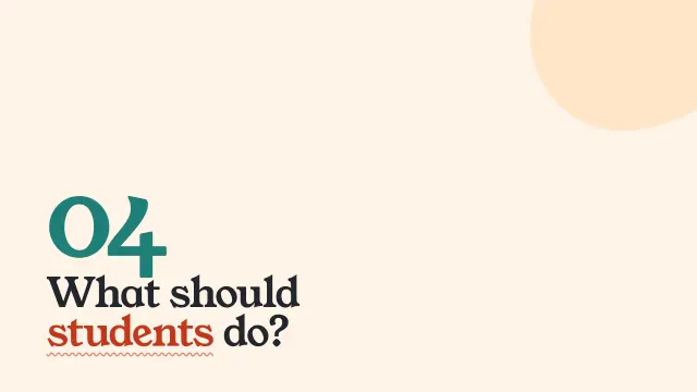 Bloom theme: Section — what should students do?