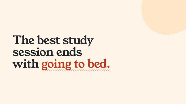 Bloom theme: Statement — end with going to bed
