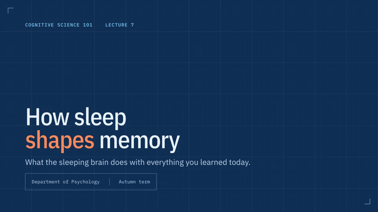 Blueprint theme title slide