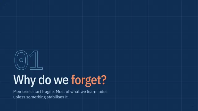 Blueprint theme: Section — why do we forget?