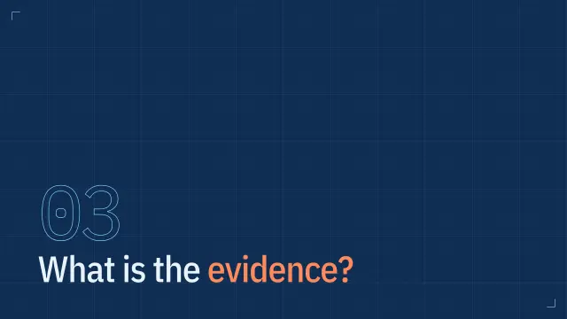 Blueprint theme: Section — what is the evidence?