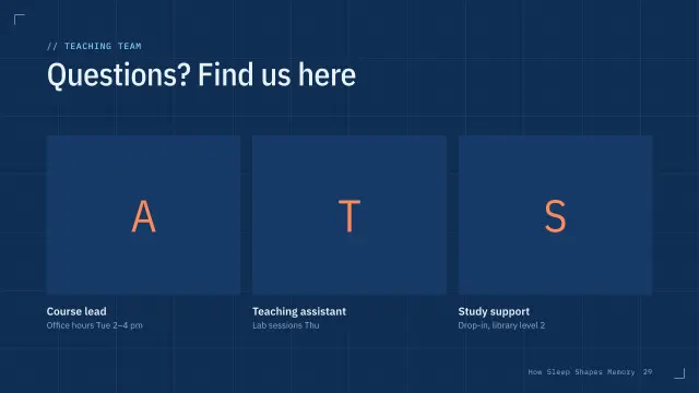 Blueprint theme: People — teaching team