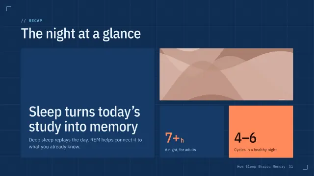 Blueprint theme: Bento — the night at a glance
