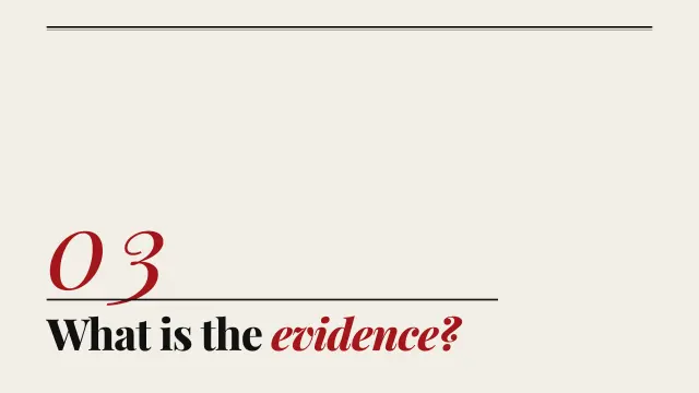 Broadsheet theme: Section — what is the evidence?