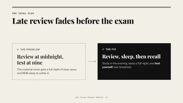 Broadsheet theme: Problem — late review fades