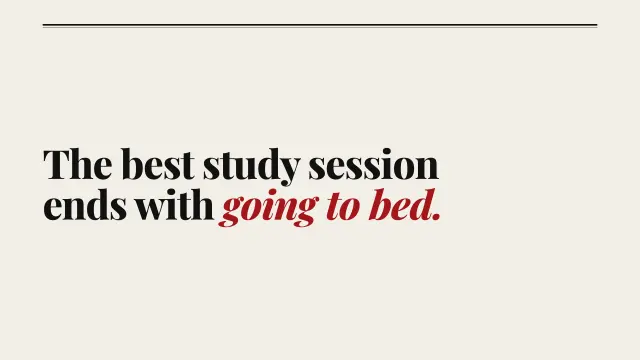 Broadsheet theme: Statement — end with going to bed