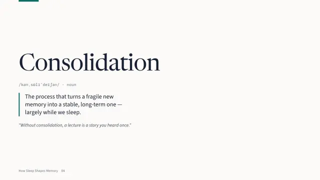 Campus theme: Definition — consolidation