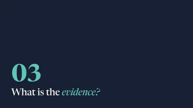 Campus theme: Section — what is the evidence?