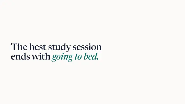 Campus theme: Statement — end with going to bed