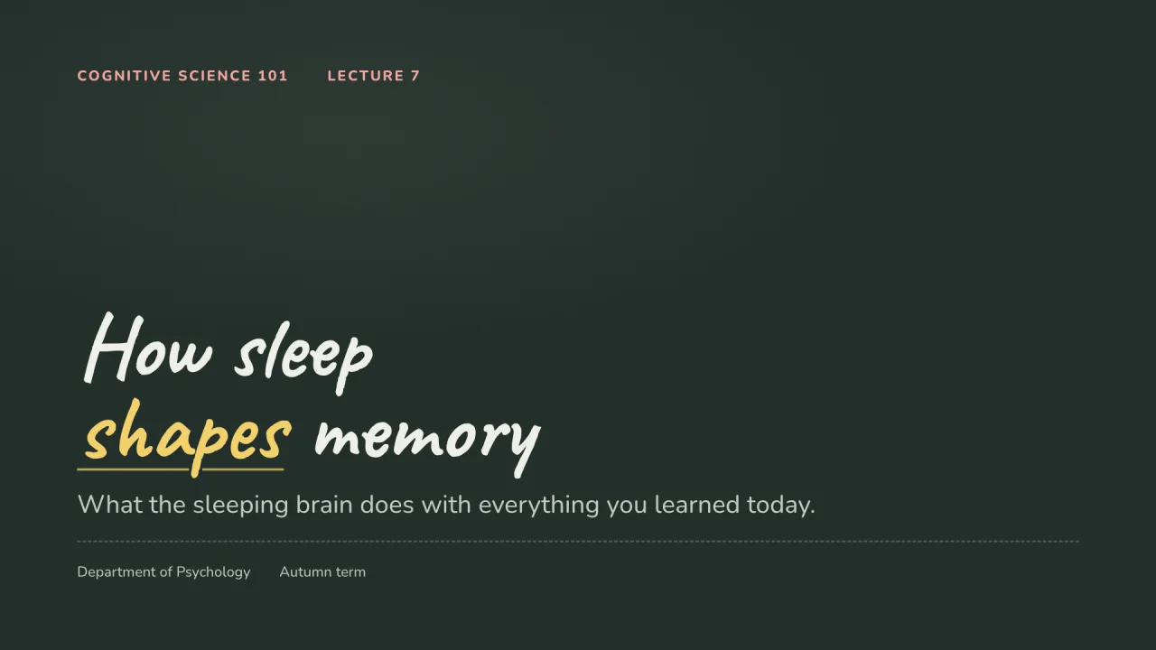 Chalk theme title slide