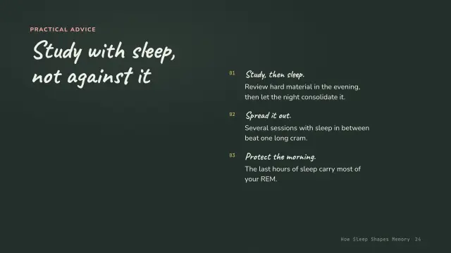 Chalk theme: List — study with sleep