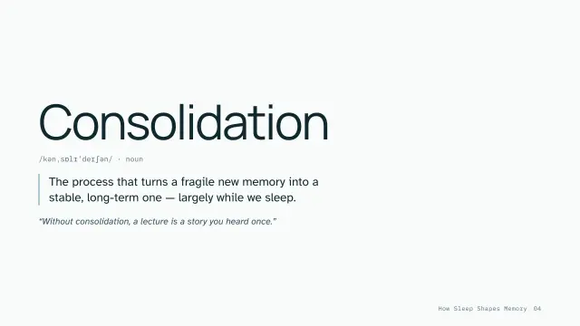 Clinic theme: Definition — consolidation