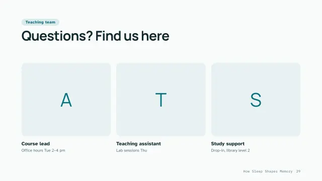 Clinic theme: People — teaching team