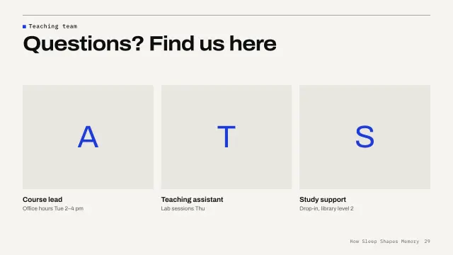 Grid theme: People — teaching team
