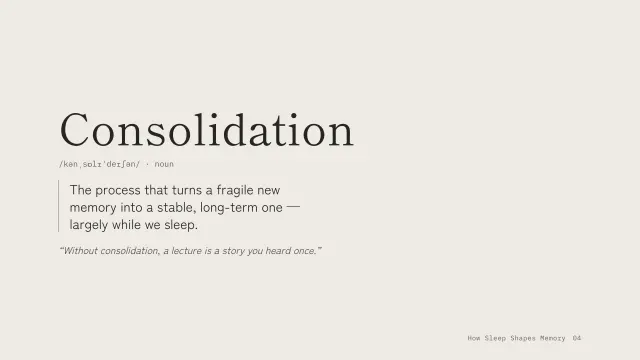 Ma theme: Definition — consolidation
