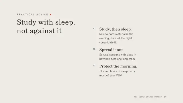 Ma theme: List — study with sleep