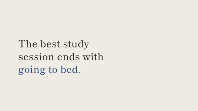 Ma theme: Statement — end with going to bed
