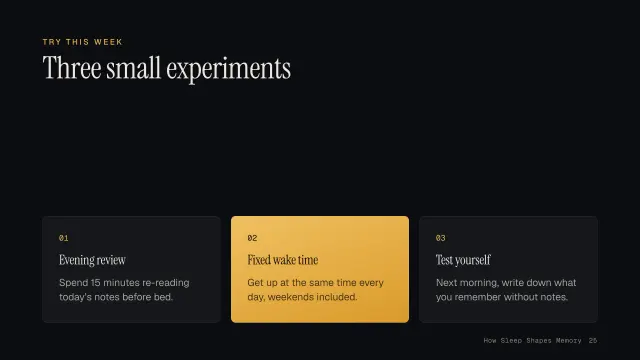 Nocturne theme: Cards — three small experiments
