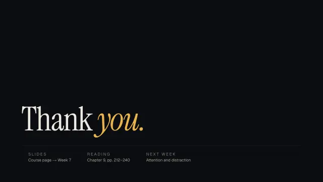 Nocturne theme: Closing — thank you