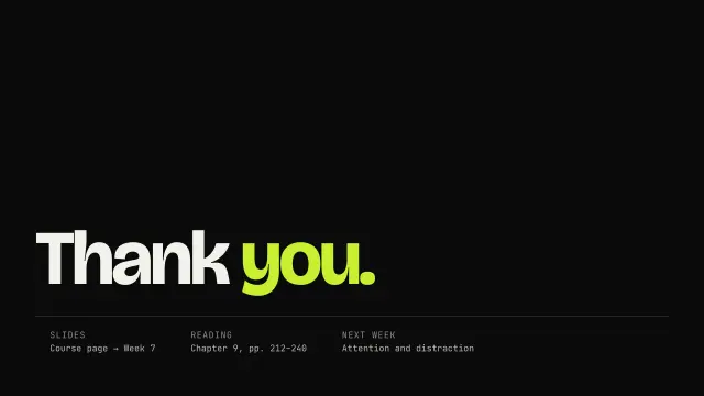 Volt theme: Closing — thank you